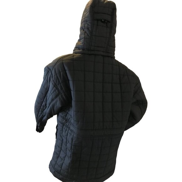 Retro M3 Millennium Three Medium BLACK Jacket Winter Warm PUFFER Coat Waterproof - Picture 5 of 16